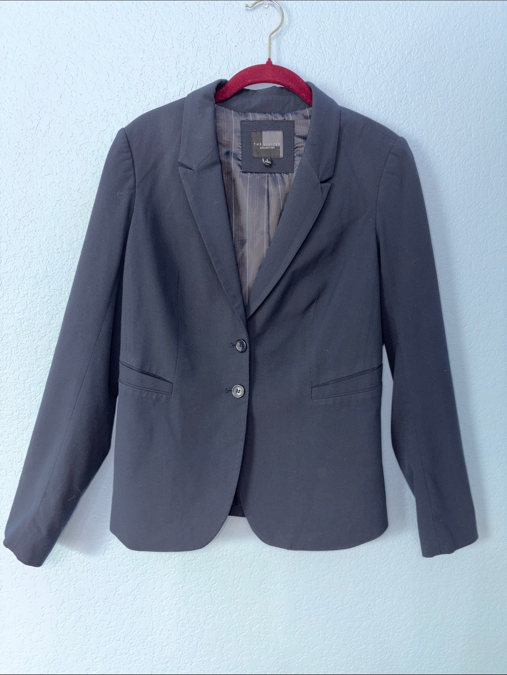 The Limited Black Women's Two-Button Notch Lapel Blazer Size 8